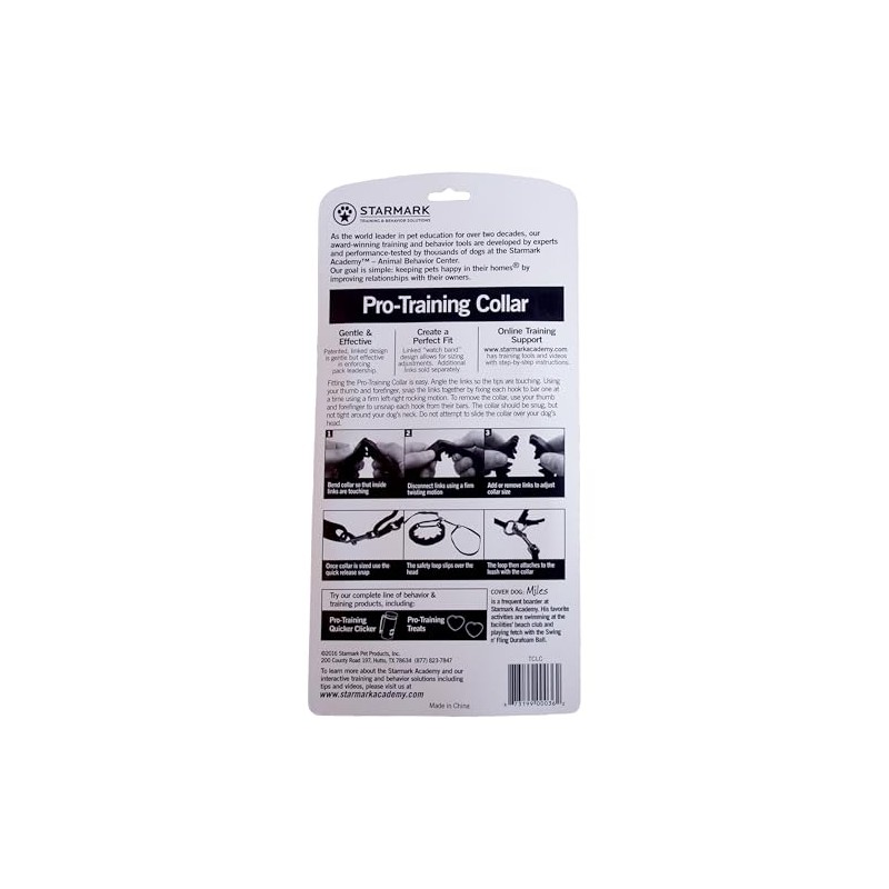 StarMark, Collar de adiestramiento, negro, grande, 1 pieza