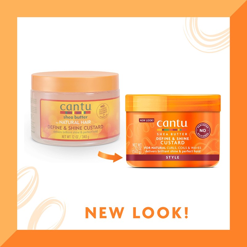 Cantu Shea Butter for Natural Hair Curling Custard, 12 Ounce
