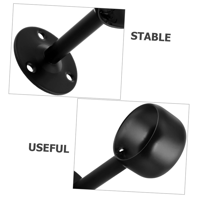 Operitacx Modern Wardrobe Pipe Brackets 4pcs Heavy Duty Closet Pole