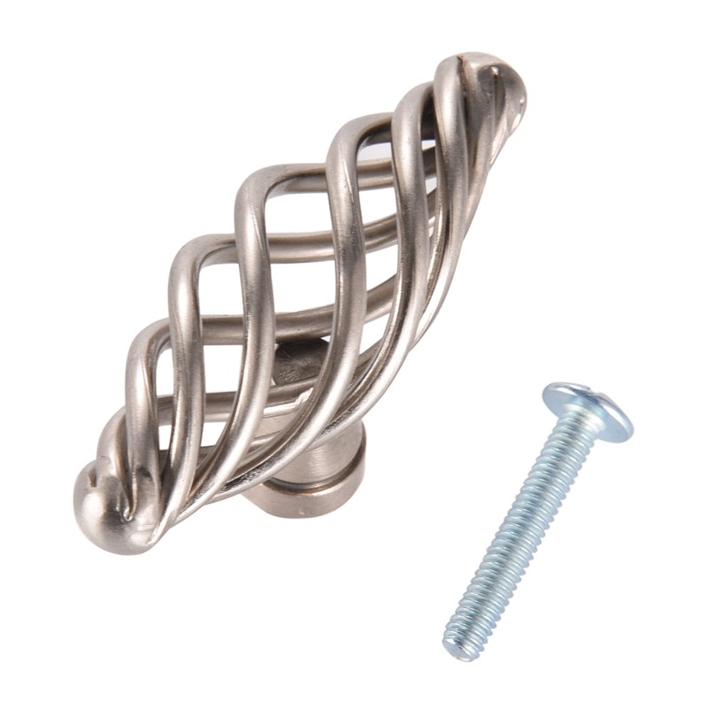 899SN-1 Satin Nickel Bird Cage Cabinet Knob 3" 76mm (Pack