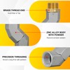 Nilight 1" NPT Fuel Hose Swivel, 360 Rotating Connector for