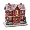 Kurt S. Adler Battery-Operated LED Music Box Gingerbread House, 9.5-Inch,