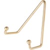 Bard's Shiny Gold-toned Wall Mountable Plate Hanger, 4.25" H x