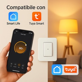 IXTRIMA Smart Wifi Tuya Switch Module Compatible with Bticino Living Brackets Black