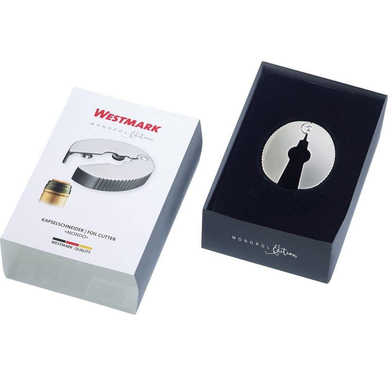 Westmark Kapselschneider, Monopol Edition, Zink-Druckguss, Mondo, Edelmattiert, 62963380