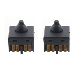 ZHYOHEN 2PCS 4 Inch Angle Grinder Push Button Power Switch Replacement Black Handheld Power Tool Accessories