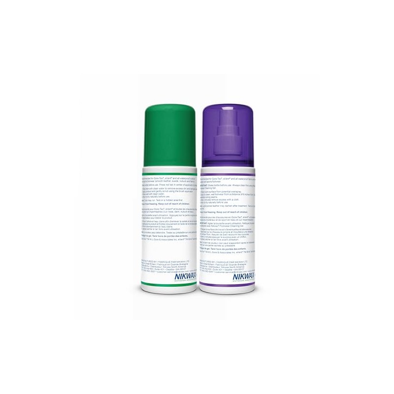 Nikwax Fabric & Leather Footwear Clean/Waterproof Duo-Pack 2 x 125ml
