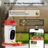 Hummingbird Feeder with Camera Solar Powered, 2K Live Stream Smart