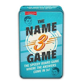 The Lagoon Group 5643 Name Three Board Game, Red