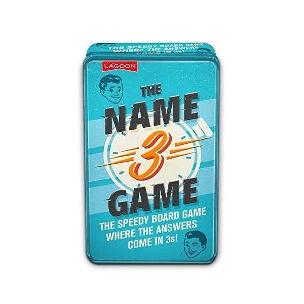 The Lagoon Group 5643 Name Three Board Game, Red