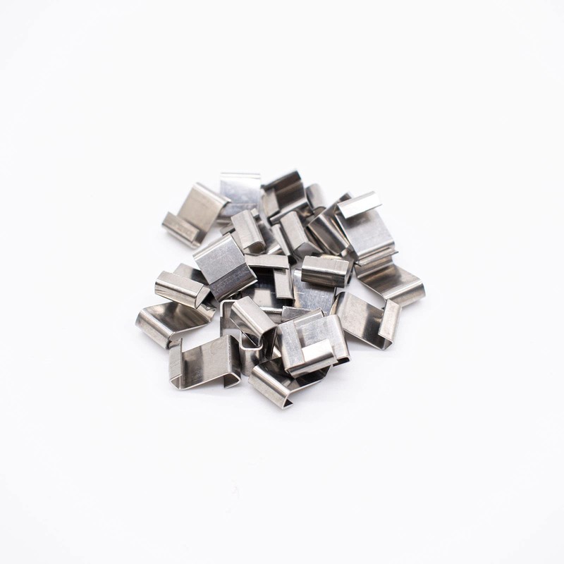 TRIXES Pack of 100 Greenhouse Clips for Attaching Greenhouse Windows/Glass,