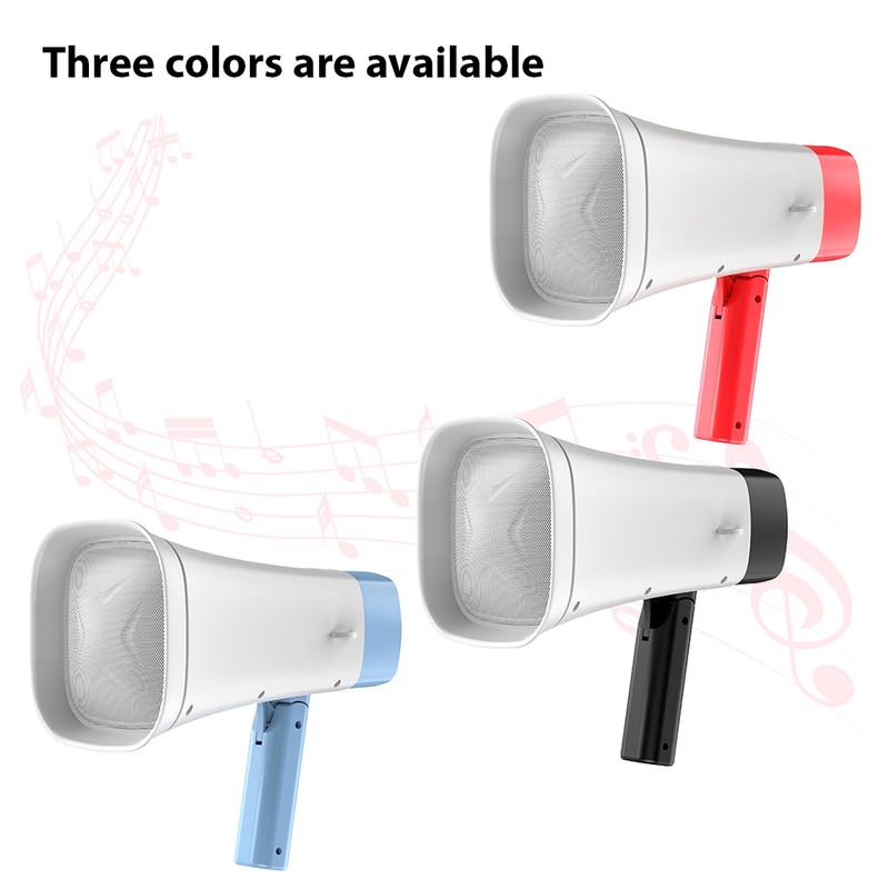 Solar-Powered Megaphone Speaker Portable Wireless BT PA Bullhorn Outdoor Recording
