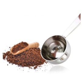 JINYONGXING 2 in 1 Stainless Steel Coffee Scoop Tamping Dual-Purpose Coffee Spoon Multi Function Spoon Holder Coffee Tools for Measuring and Tamping