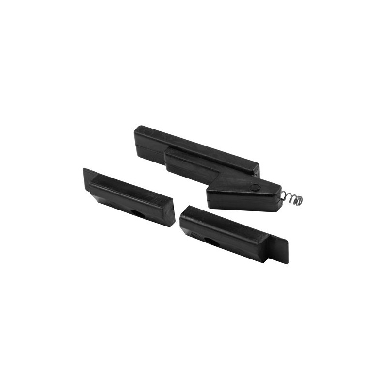 Prime-Line F 2634 Single Hung Window Latch, Plastic, Black, 2-1/8
