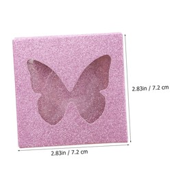 BIUDECO 10sets False Eyelash Packaging Box with Transparent Lid Lightweight Eyelash Organizer for and Protection for Daily Use and Travel