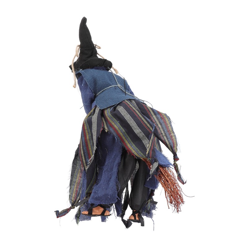 Blue Hanging Horror Witch Decorative Voice Control Hanging Prop Decoration