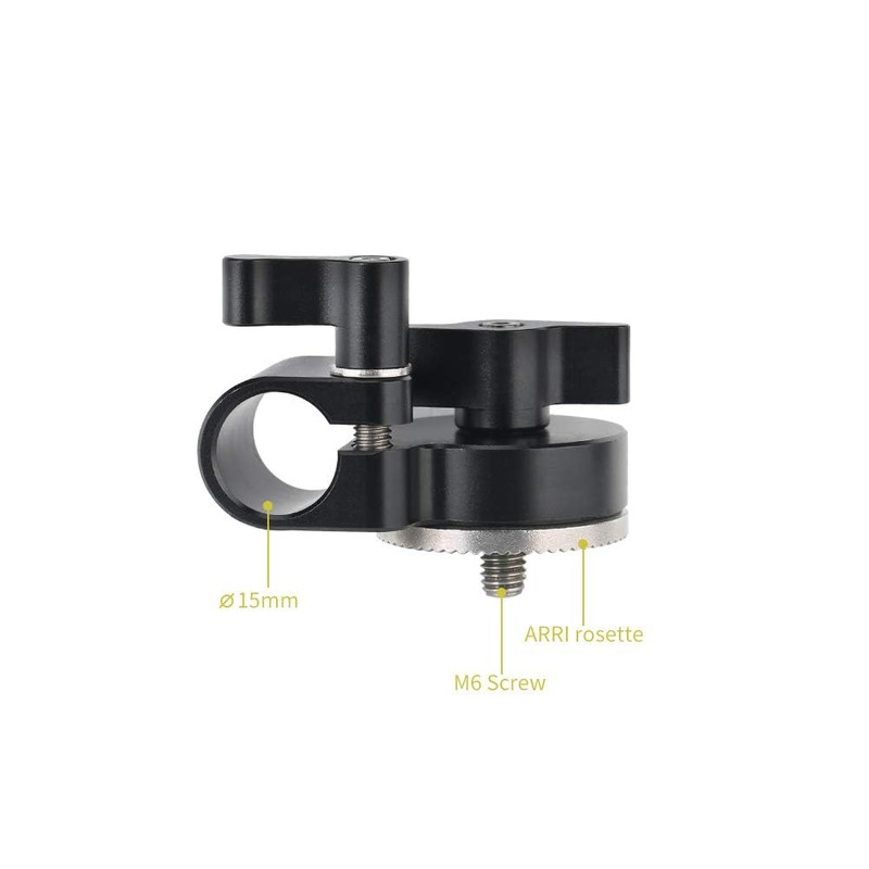 NICEYRIG 15mm Rod Clamp with Rosette Bracket