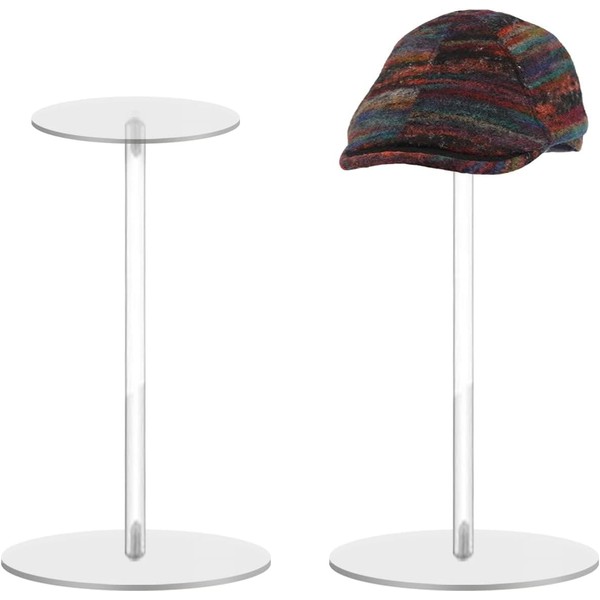 YQWIN 2Pcs Hat Holder Hat Stand Acrylic Hat Holder Acrylic