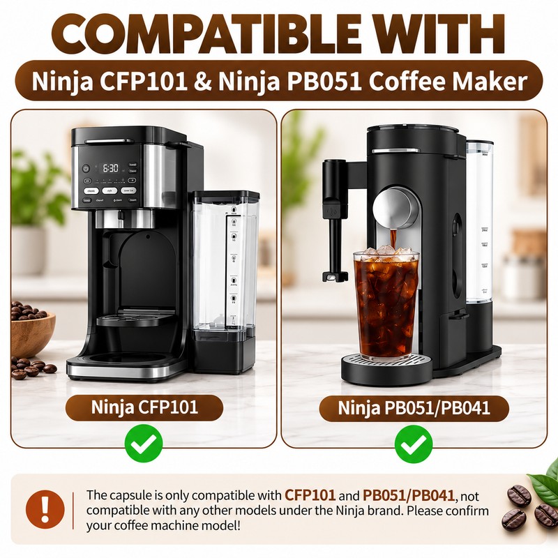 Reusable Coffee Pods for Ninja Coffee Makers – 2-Pack SUS304