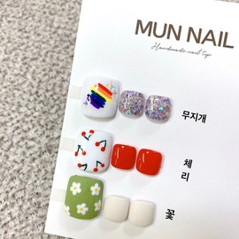 MunNail cute pedi tip - No. 8 / MunNail 귀여운 패디팁 - 8호