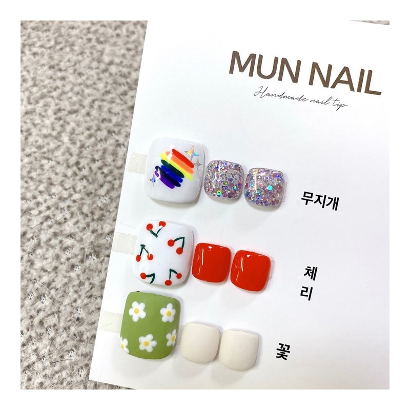 MunNail cute pedi tip - No. 8 / MunNail 귀여운