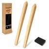 Golyhel 2 PCS 11'' Bamboo Spurtle,Sourdough Spatula Bread Mixing Stir