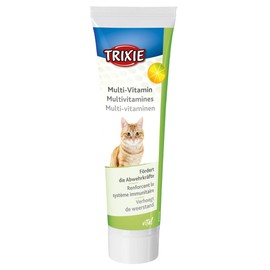 TRIXIE Multi-Vitamin Paste | Double Pack | 2 x 100 g | Supplementary Feed for Cats | Supports Normal Vision and Natural Defences | Contains Taurine