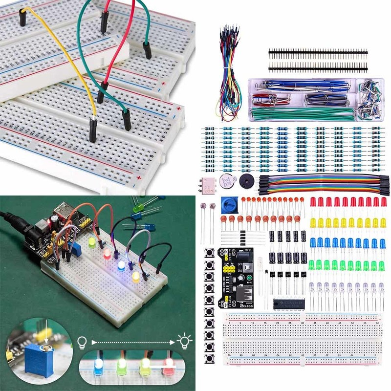Kit Electronica Compatible con Arduino Uno Componentes Electronicos, Raspberry Pi,