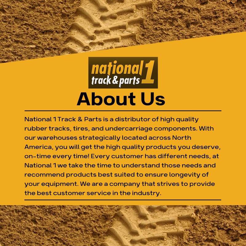 Rubber Construction Track 7" 180 x 60 x 35 Turf