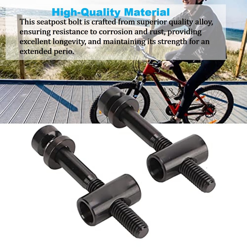BONKZEBU 2 PCS M5 X 40mm Titanium Cycling Seat Post