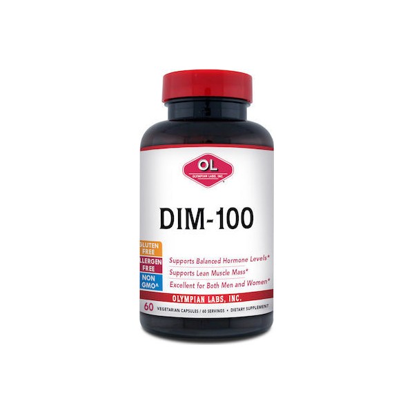 Olympian Labs Dim 100 Nutritional Supplement With Strong Antioxidant Protection, 60 Capsules