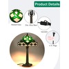 KY&BOSAM Tiffany Celtic Table Lamp St Patrick's Day Decor Shamrock