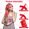 Batiyeer 6 Pcs Hippie Accessories for Women, Boho Peace Sign