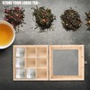 Luxshiny Tea Box Organizer Storage Box - Wooden Tea Bag