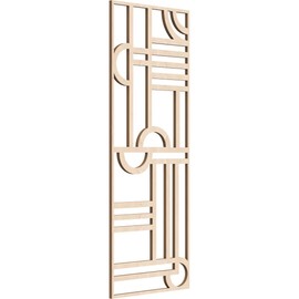 Ekena Millwork WALW16X40X0375RTNRO Riverton Decorative Fretwork Wood Wall Panels, 15 3/8"W x 39 3/8"H, Red Oak