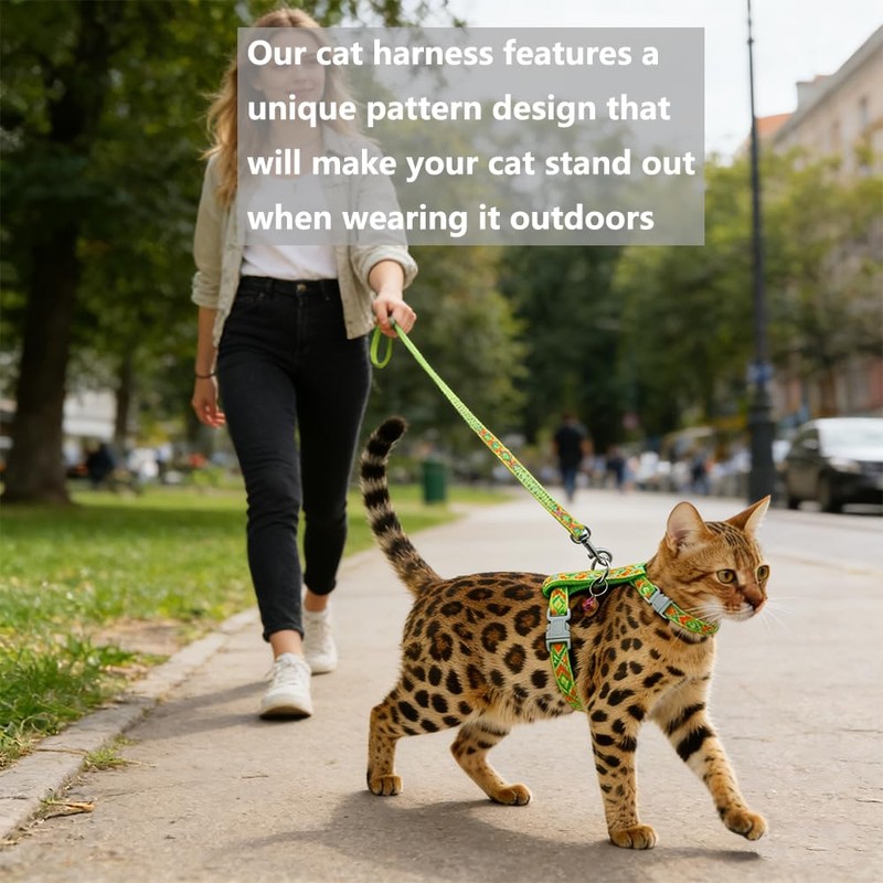 Freezx Cat Harness and Leash Set - Adjustable Escape Proof