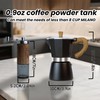 Moka Pot Espresso Coffee Maker and Manual Coffee Bean Grinder,