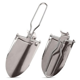 Folding Shovel Small, Mini Garden Shovel, Stainless Steel Camping Shovel with Belt Bag, Folding Shovel, Hand Shovel, Planting Trowel, Camping Spade for Garden, Flower Trowel, Camping, Outdoor
