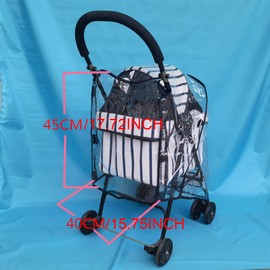 Universal Rain Cover for Pushchair Stroller, Foldable Waterproof Windproof Transparent Pet Stroller Rain Cover for Pram Pet Dog Cat