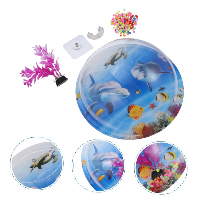 BESPORTBLE DIY Micro Landscape Acrylic Ball Cover for Fish Tank