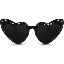 Topfunyy Rip to 20s Birthday Glasses, Black Sunglasses for 30th Birthday, Rip 20s Birthday Decorations for Girls, Women, Teens, 30th Birthday Decorations