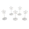 20PCS Desk Memo Clips Table Number Holder Star Shape Metal