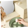 GLEAVI Rotating Makeup Organizer Tray Round Spice Rack Kitchen Organizer