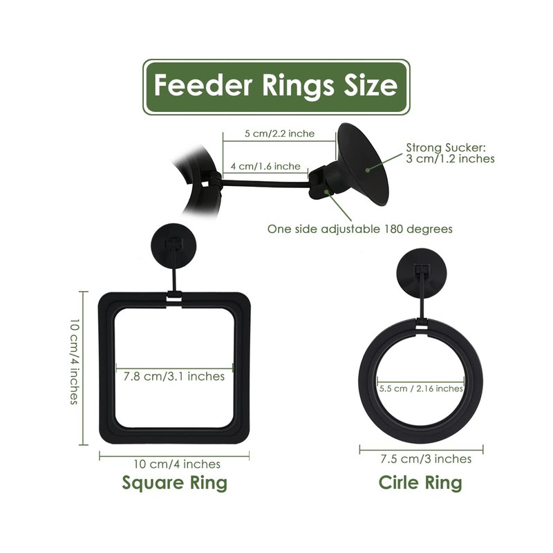 DS. DISTINCTIVE STYLE Fish Feeding Ring 2 Pieces Aquarium and