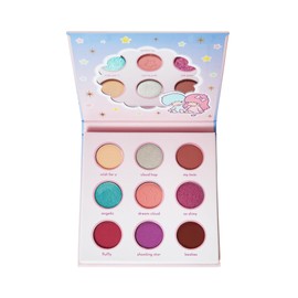 The Crème Shop x Sanrio Little Twin Stars Dream Cloud Eyeshadow Palette: 9 Versatile Pigments Ethereal Mattes to Shimmers Ultra-Rich Pigmentation Compact with Mirror (Set of 1)