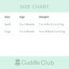 Cuddle Club Baby Swaddle | 100% Cotton Adjustable Velcro Newborn