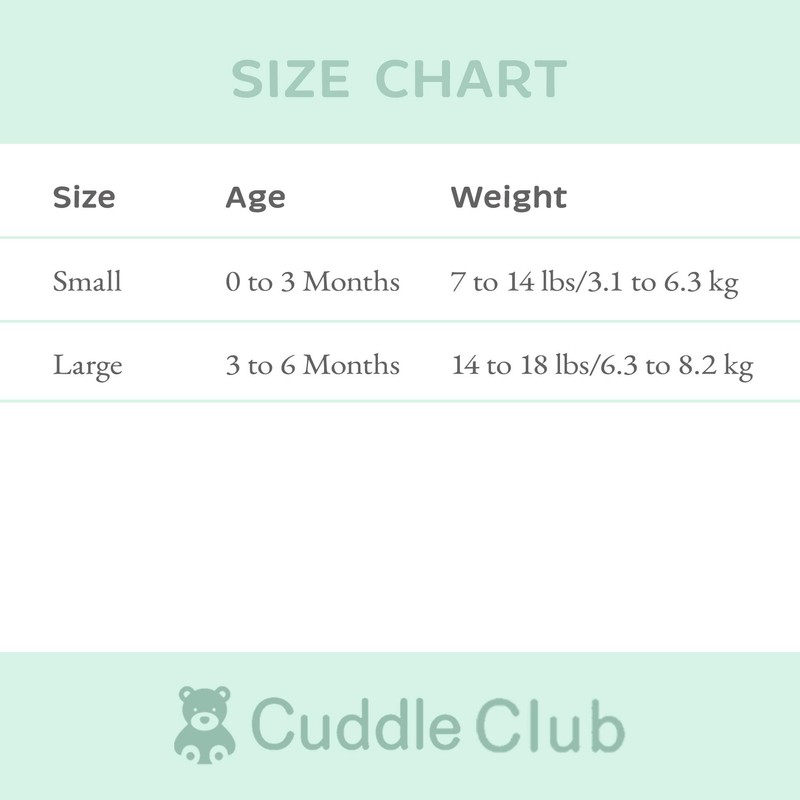 Cuddle Club Baby Swaddle | 100% Cotton Adjustable Velcro Newborn