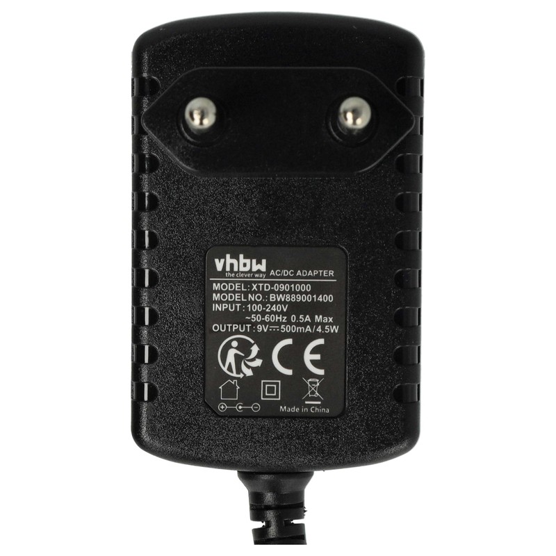 vhbw Power Supply Compatible with Mini Amps Overdrive Pedal -