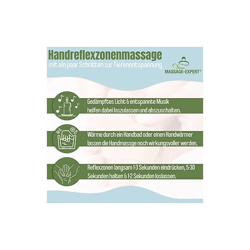 Hand Reflex Zone Gloves for Hand Reflexology Massage German Lettering