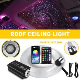 Gearzaar 1000PC Home Car Headliner Star Light kit Roof Twinkle Ceiling Light Fiber Optic